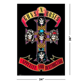 Guns N' Roses - Music Poster (Appetite For Destruction - Album Cover) (Size: 24" x 36")