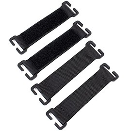 LytHarvest Tactical Patches Molle Attachment, Molle Strips for Attaching Tactical ID Patches for 3-inch high Patches, Patches Display Tactical Molle Strips for Badges- 4-Count (Black)