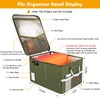TOMKID 5200°F Fireproof Document Box, Fire Important Document Organizer with