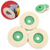 4PCS Polishing Pads Kit, Wool Buffing Wheel 10CM Polisher Tool