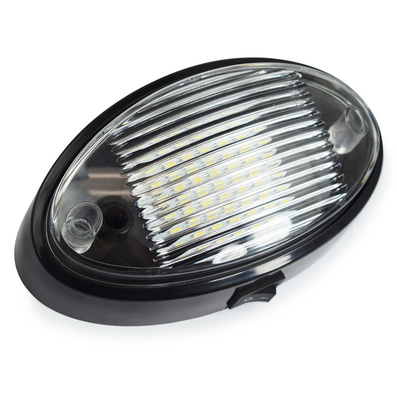 2 LED RV Exterior Porch Utility Light Oval 12v 300