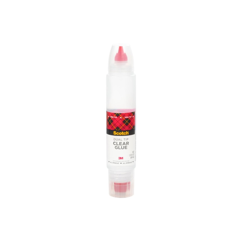Scotch Clear Glue in 2-Way Applicator, 1.6 oz, Photo Safe