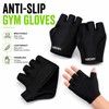 Men’s Half Finger Gym Gloves for Weight Lifting – Anti-Slip