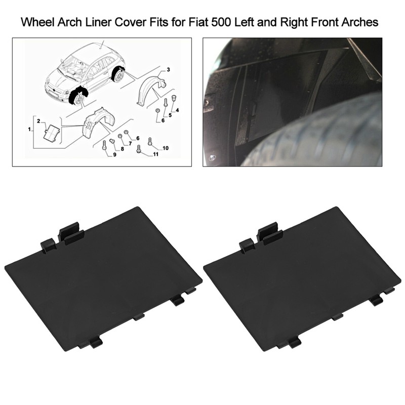 Wheel Arch Liner Cover Panel Fits for Fiat 500 Left