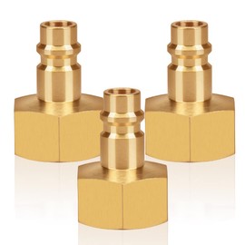 3pcs Air Line Connectors Euro Airline Hose Compressor Fittings 1/2" BSP Air Coupler and Plug Kit Couplings Connector Male