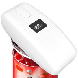 Electric Can Opener – USB Rechargeable with LED Display, Smooth Edge & Auto Stop, One-Touch Hands-Free Can Opener for Seniors & Arthritis, Works on All Can Types, Food-Safe Gift Idea
