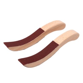1 Pair Piano Hammerhead Sanding Plate S Shape Solid Wood Felt Polishing Hammer for Repair