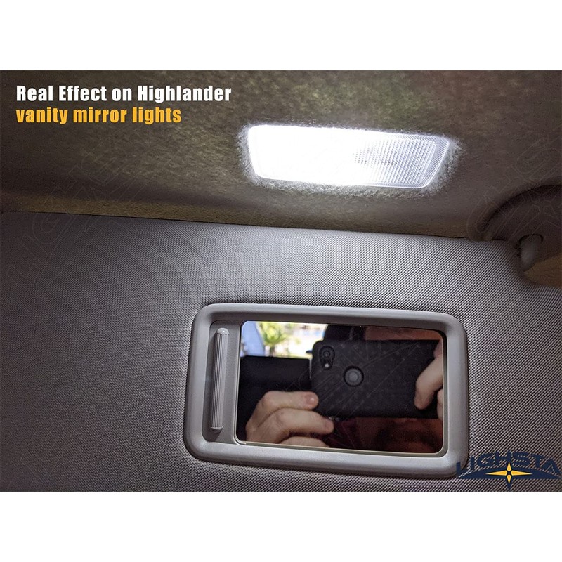 LIGHSTA 13PCS Super Bright White LED Interior Light Kit Package