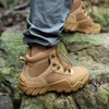 FREE SOLDIER Men's Waterproof Hiking ... Military Boots(Brown, US 9.5W)
