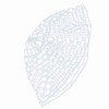 Outdoor Fly Fishing Landing Net Clear Rubber Replacement Mesh Bag(Mudium)