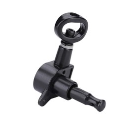 Guitar Tuning Pegs, Metal Machine Heads with Ferrule and Socket Screw for Acoustic Electric Guitar (BLACK)