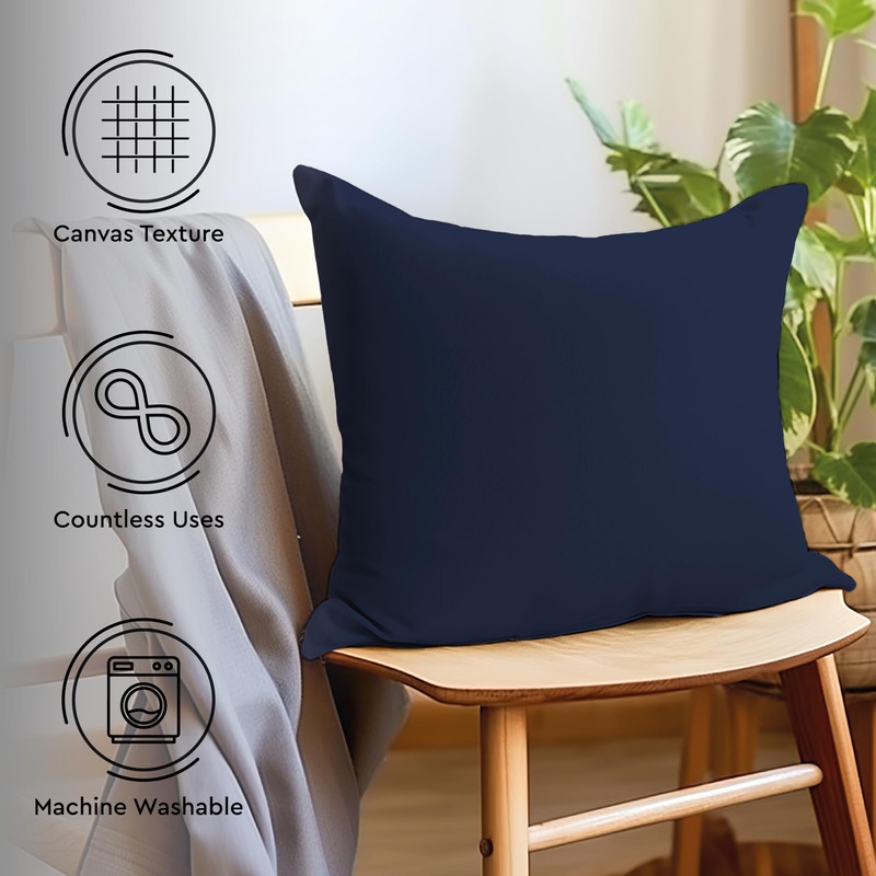 Encasa Homes Cushion Covers, 2 Pieces, 3 Sizes