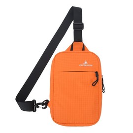 Gincci Body Bag, Men's, Women's, One Shoulder Bag, Crossbody Bag, Shoulder Bag, Chest Bag, Drop Type, Lightweight, Large Capacity, Nylon, Waterproof, Backpack, Sports, Outdoor, Travel, Bicycle, Unisex