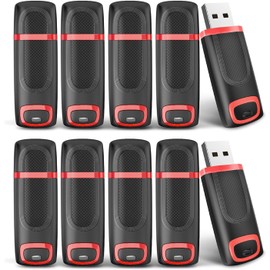 JUANWE 10 Pack 32GB USB 3.0 Flash Drive Thumb Drives USB Drive Jump Drive High Speed USB Memory Stick with LED Indicator for PC Laptop Car Audio Smart TV