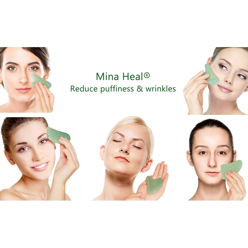 Casa Plate, Natural Stone Gua Sha Stiffness, Face Massager, Scatter