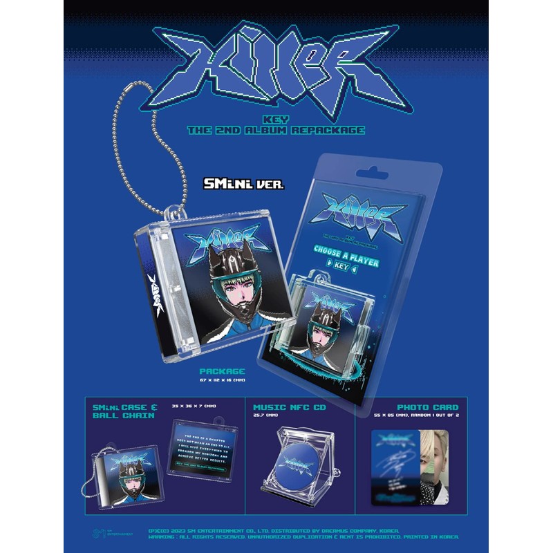 Key Shinee - Killer SMINI VER + Extra PHOTOCARDS