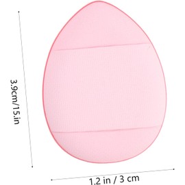 Paquete de 25 Esponjas de Maquillaje Reutilizables Cinta para Dedos, de Tela Flexible, Ideales para Aplicar Base Líquida y Corrector Color Aleatorio