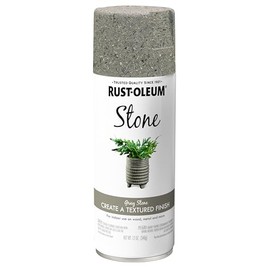 Rust-Oleum 7992830 Stone Creations Spray, 12 oz, Gray Stone