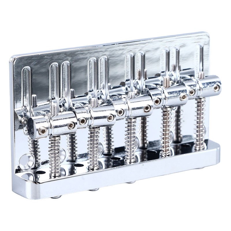 Electric Bass Bridge 5 String Bass Saddle Bridge Thickened Tailpiece
