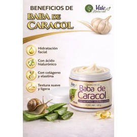 Crema Baba De Caracol Facial 120g Ácido Hialurónico Fps45 Todo Tipo De Piel Día/noche