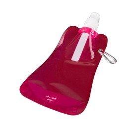 Clever Creations Collapsible Sports Water Bottle 3 Pack, Foldable Leak Proof Travel Bottles for Camping and Hiking, 480 mL Capacity, Blue, Pink, and White