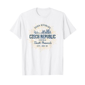 Retro Style Vintage Czech Republic T-Shirt