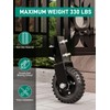 DOZAWA Gate Wheel for Metal Tube Gate, 6" Heavy Duty