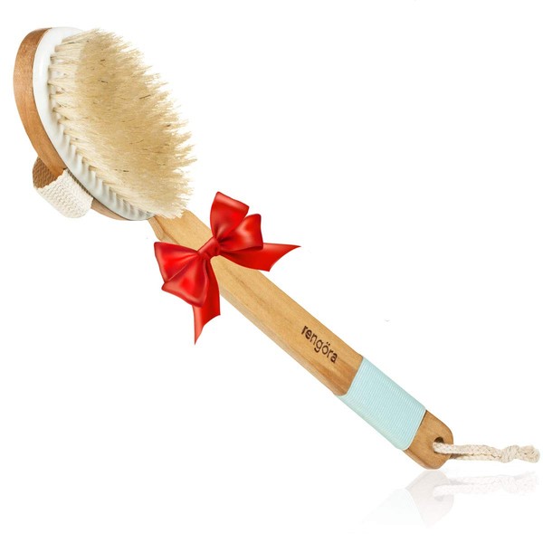 Body Brush - Exfoliating Brush for Dry Brushing Skin Care - for Massage, Dry Skin, Removing Dead Skin, Lymphatic Drainage, and Cellulite Treatment. Achieve Healthy Skin Today