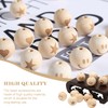 Smile Face Wooden Beads, Pack of 50 Wooden Balls with