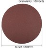 MACHSWON 8-inch Aluminum Oxide Flocking Sandpaper Flocking Sandpaper for Random
