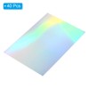 PATIKIL 11"x8.5" Holographic Cardstock, 40 Pack Metallic Iridescent Mirror Paper