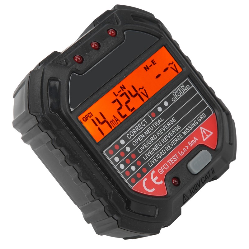 HT107B Socket Tester with LCD Display Frequency Test Electric Circuit