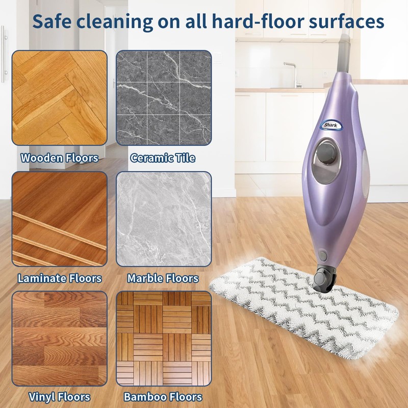 Wisorder 6 Pack S3501 Steam Pocket Mop Replacement Pads Refills