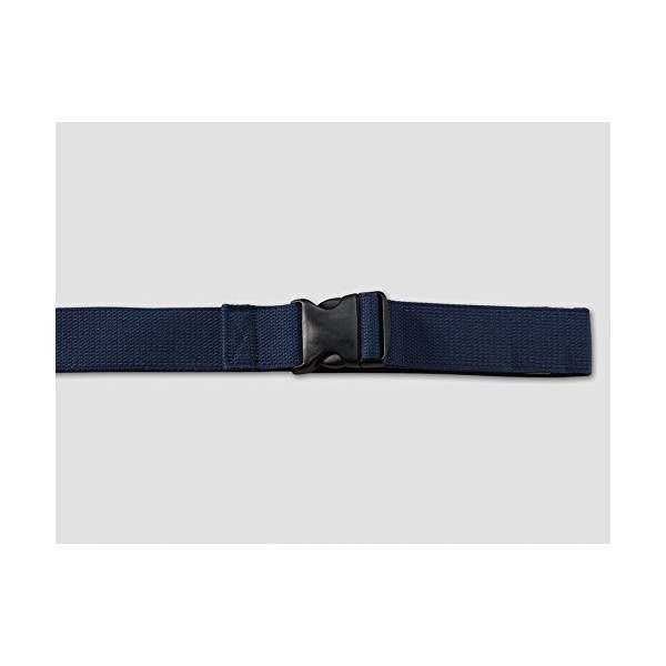 Kinsman Enterprises 80452 Gait Belt with Quick Release Plastic Buckle, 2" Width, 36" Length, 5 Blue
