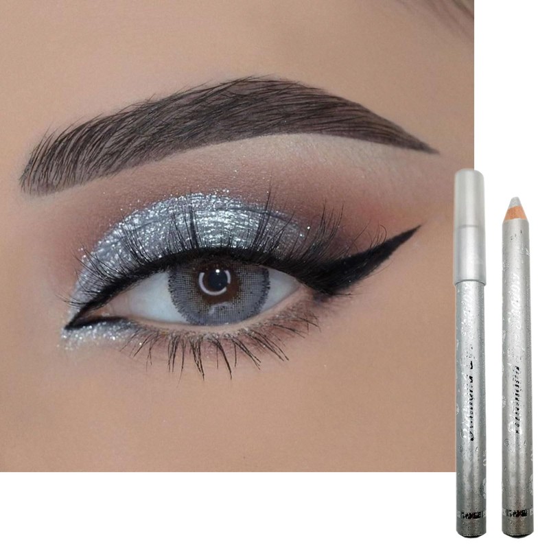 Pearl Eyeshadow Stick, White Shimmer Eye Shadow Pencil Crayon, Glitter