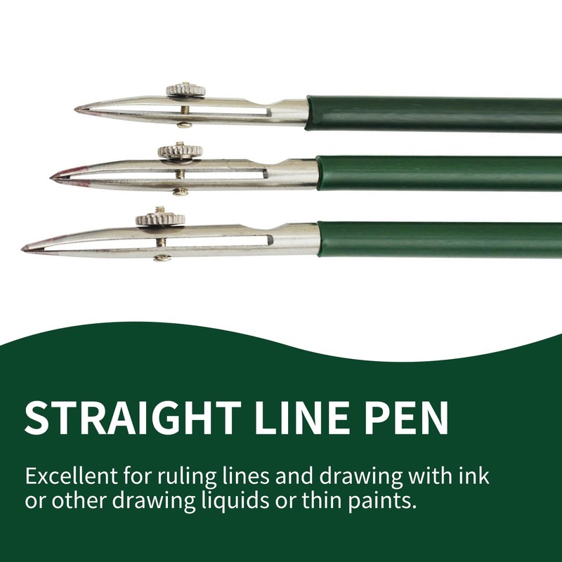 Verazquy 3Pcs Masking Fluid Pen Set, Adjustable Ruling Pen for