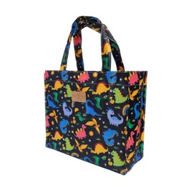 SturdyFoot Small Bookbag, Lunch Bag, Shopping Bag, Gym bag, Oilcloth PVC-coated Tote Bag