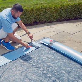 Doheny's Commercial-Grade Water Tubes/Bags for In-Ground Pools | Up to 24-Ga. Super-Duty UV-Protected Vinyl Material (8' Heavy Duty 20-Ga. Single Chamber - 6 Pack, Blue)