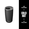 S'well Stainless Steel Tumbler with Slide-Open Lid, 18oz, Onyx, Triple
