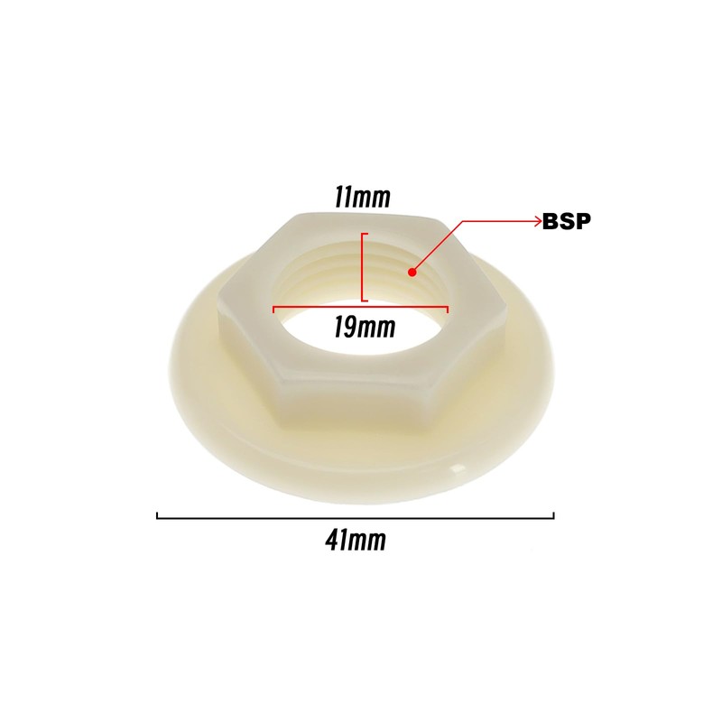 SING F LTD 4Pcs Sink Tap Back Nut 1/2" BSP