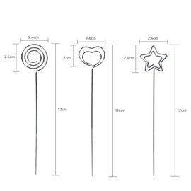 50pcs Photo Memo Christmas Memo Clip Paper Clip Craft Metal Holder for Memo Card Wedding Photo Decoration