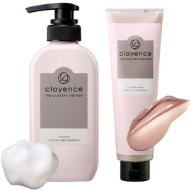 Clayence Clay Spa Set, Color Care Shampoo & Mask, Repair Color Keep, Coloring, Damage Repair, Color Retention, Additive-Free