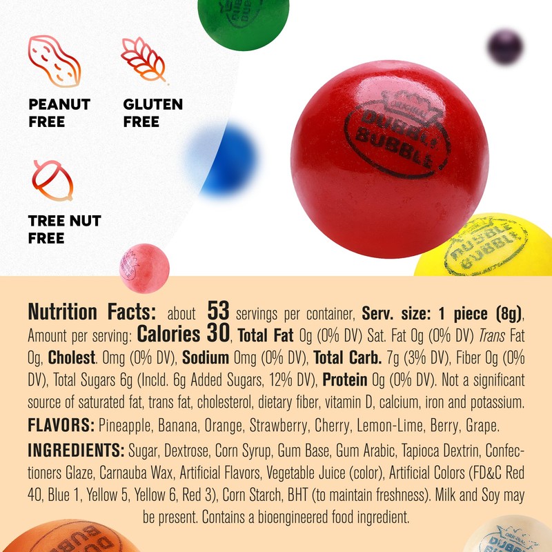 Gumballs for Gumball Machine Refill - 0.94" Fruit Gumballs -