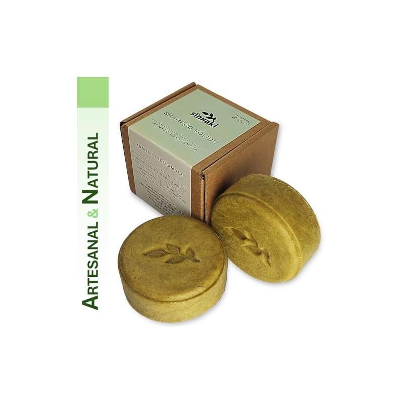 Kit de 2 Shampoos Sólidos de Romero y Bergamota, 100gr
