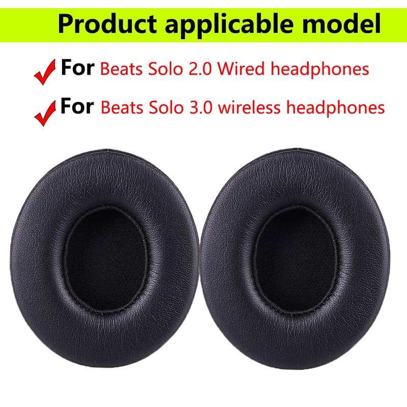 Replacement Ear Pads Compatible with Beats Solo 2.0 Solo 3.0