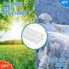 XISOCO 10 PCS Polycarbonate Greenhouse H-Clip Connectors 4ft Length, Fits
