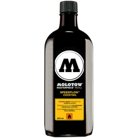 Molotow Speedflow Cocktail Permanent Ink Refill, Refill for Molotow 767.000 and 367.000 (Sold Separately), 250ml Bottle, Copper Black (691.767)
