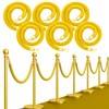 6PCS Gold Stanchion Rope 5FT — Golden Thick VIP Ropes