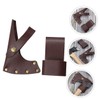 CAXUSD Leather Hatchet Cover for Camping Axes Outdoor Protective Sleeve