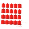 Velas LED Rojas sin Llama, 20 Piezas de Plástico